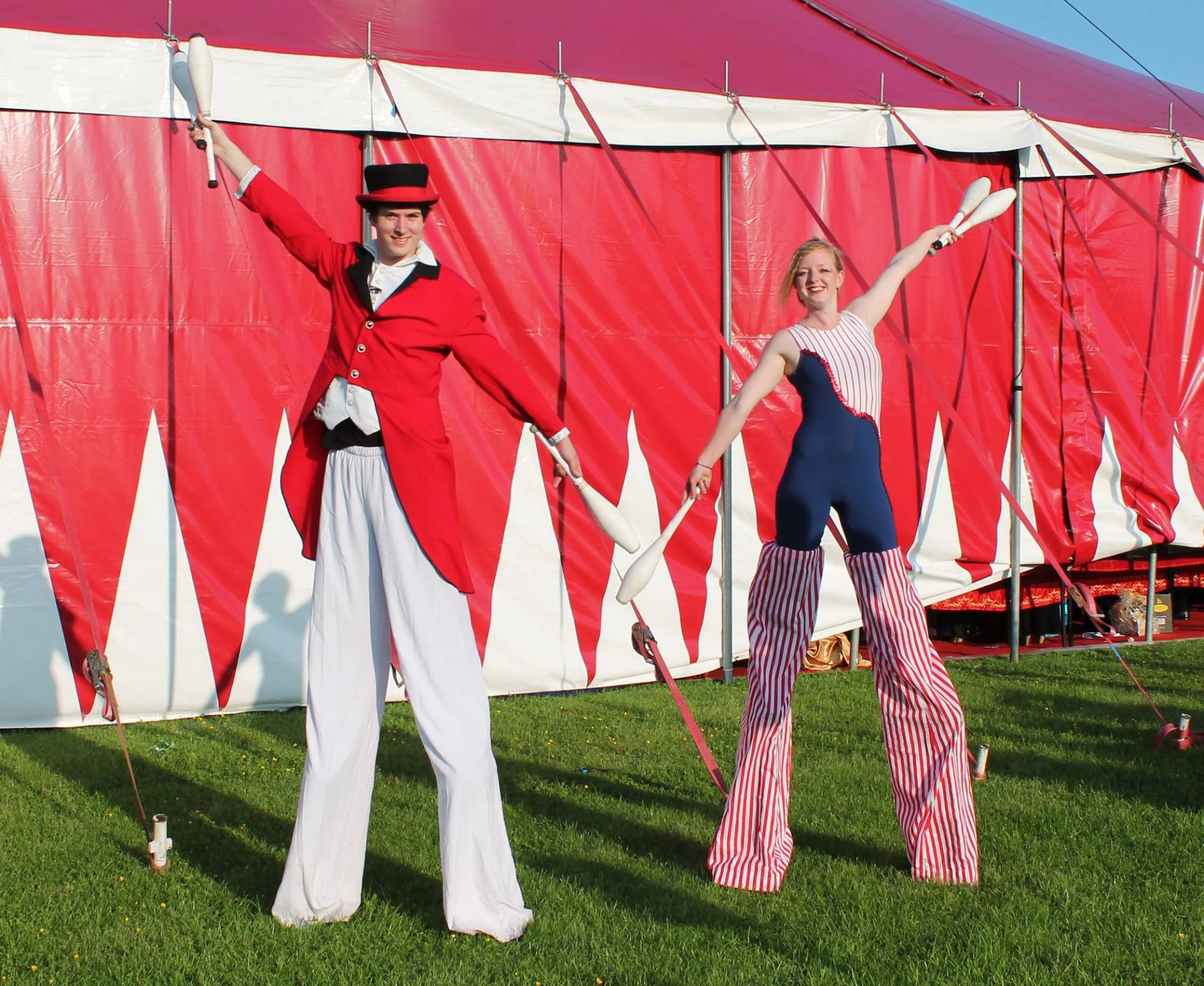 Stilt Walkers Circus Uncertainty